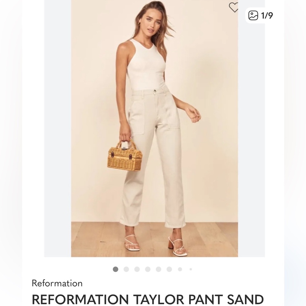 Reformation Taylor Pant sand colored jeans women’s 6